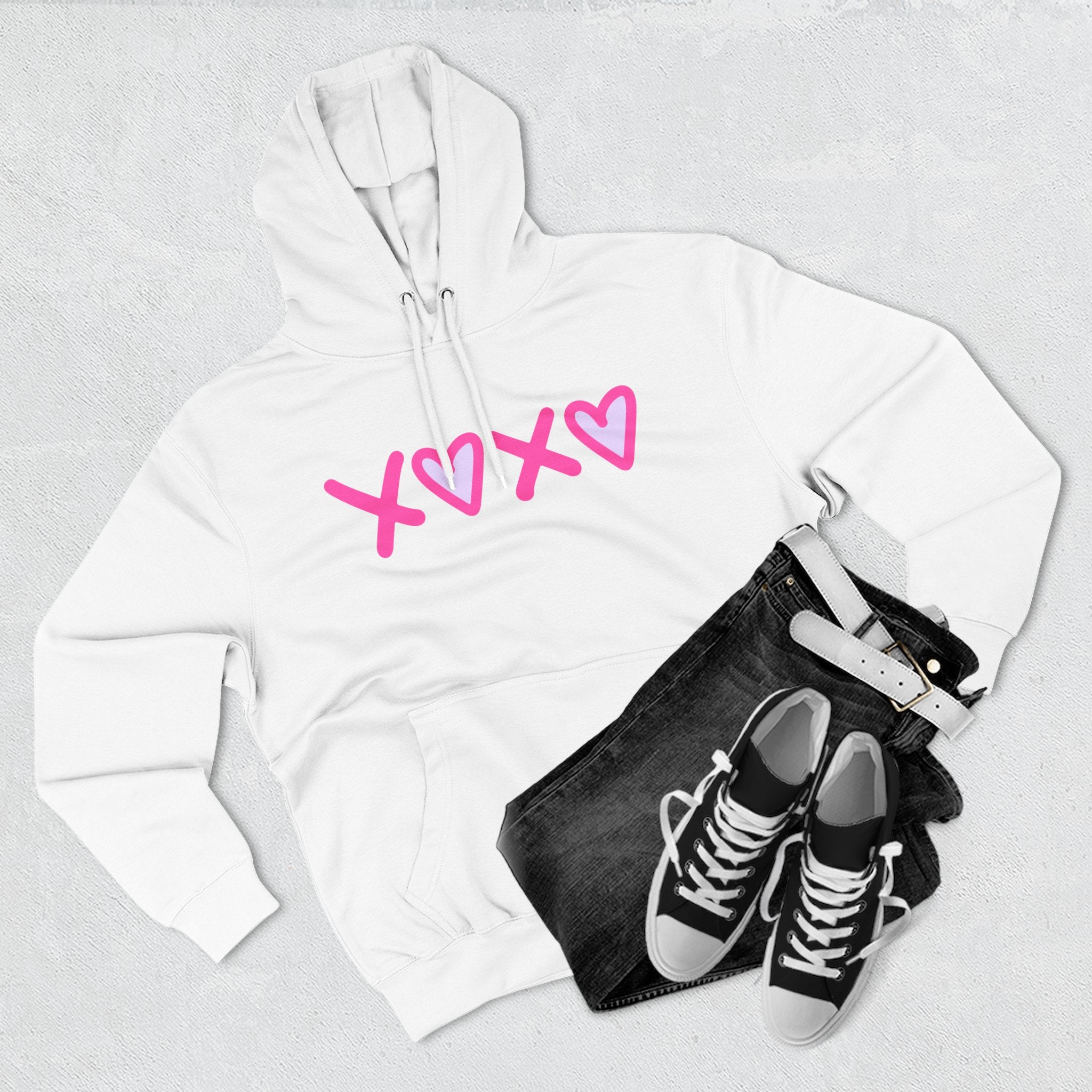 Valentine XOXO White Hoodie