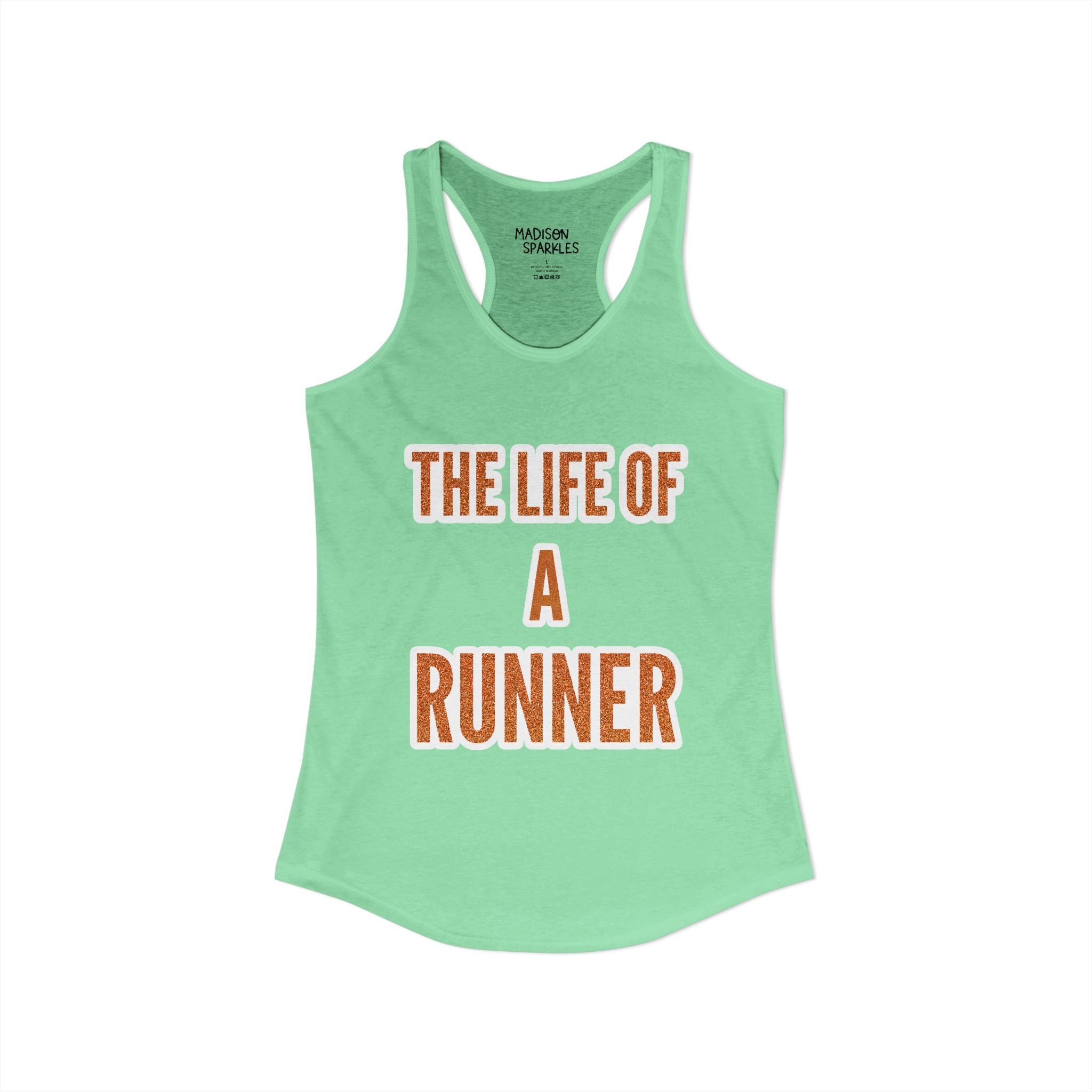 The Life of a Runner Tank Top (Mint)