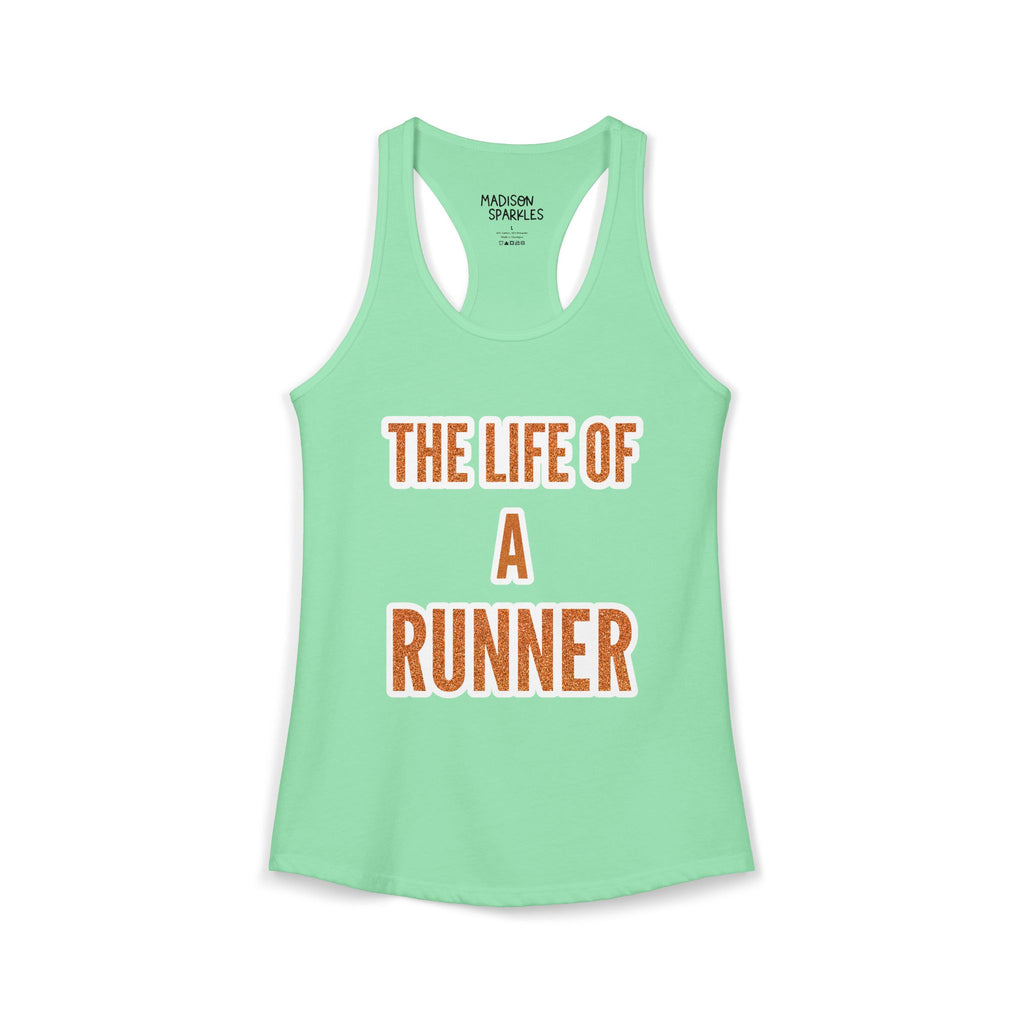 The Life of a Runner Tank Top (Mint)