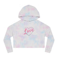 Love Cropped Hoodie (Pastel Tie-Dye)