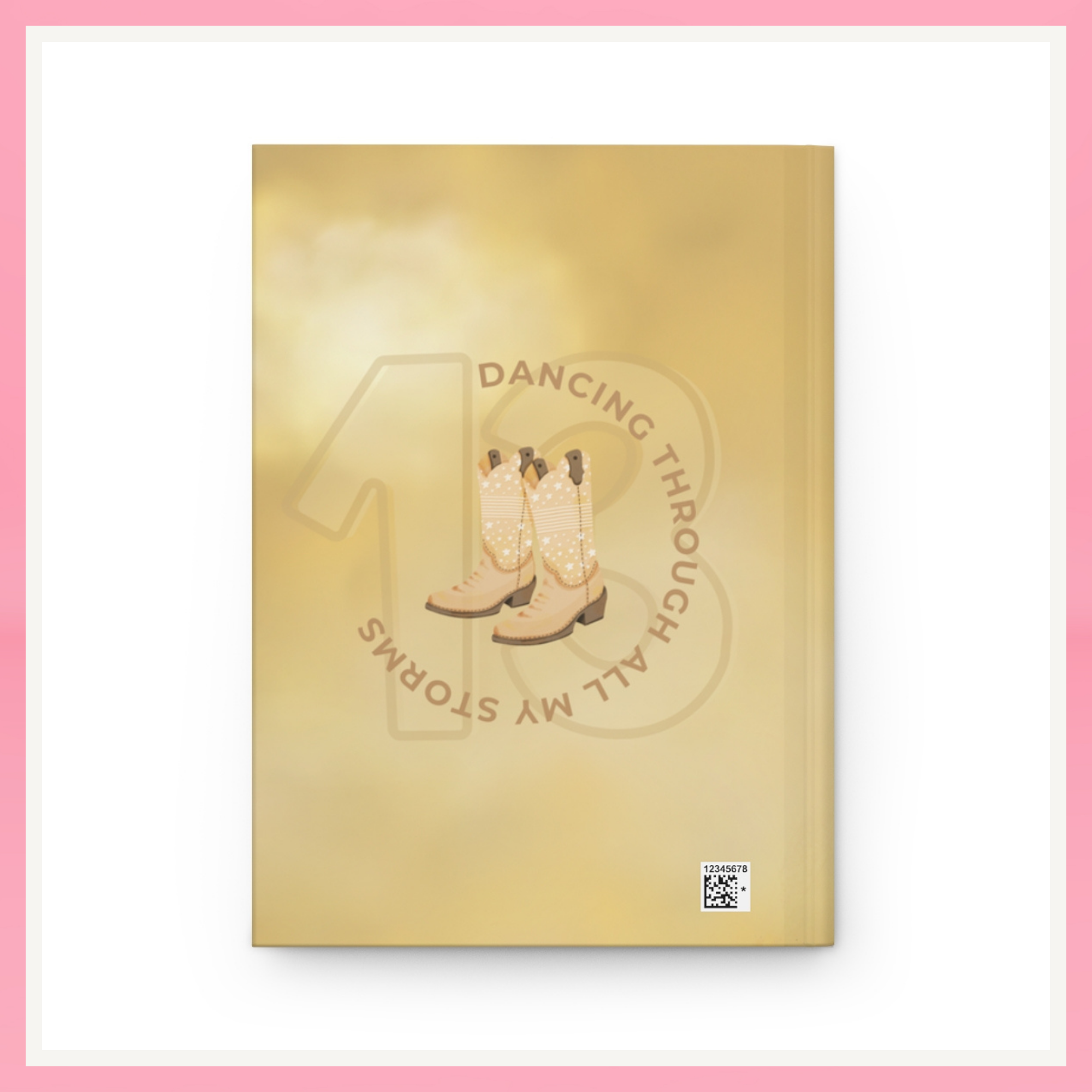 Gold Butterfly Hardcover Journal