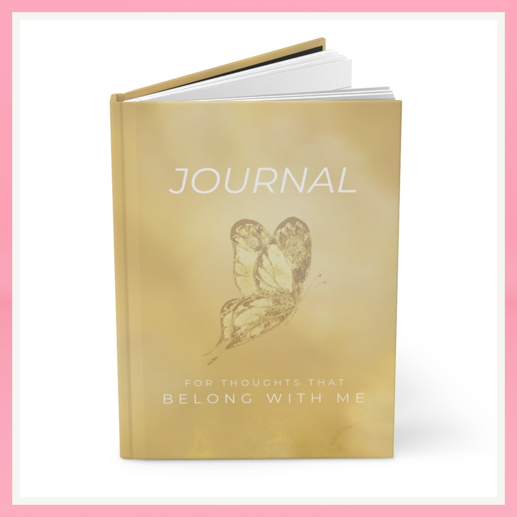 Gold Butterfly Hardcover Journal