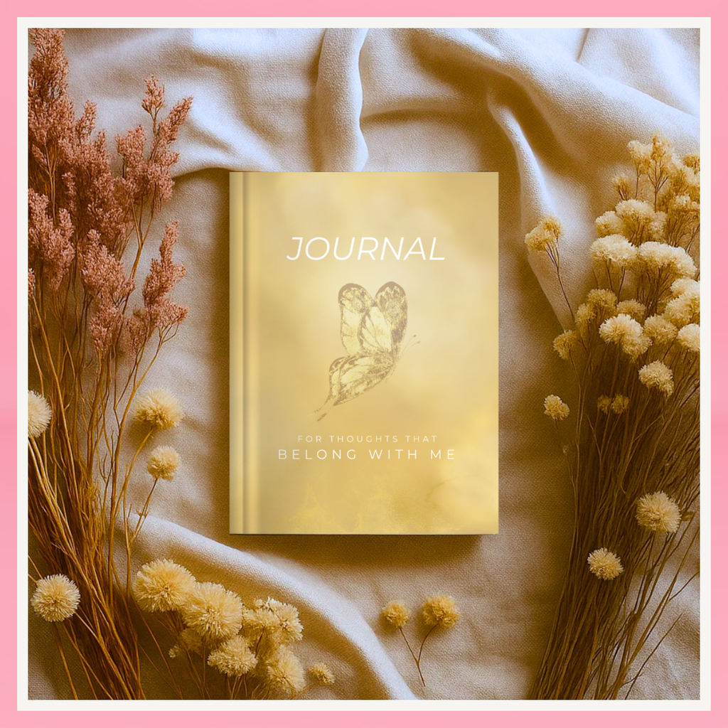 Gold Butterfly Hardcover Journal