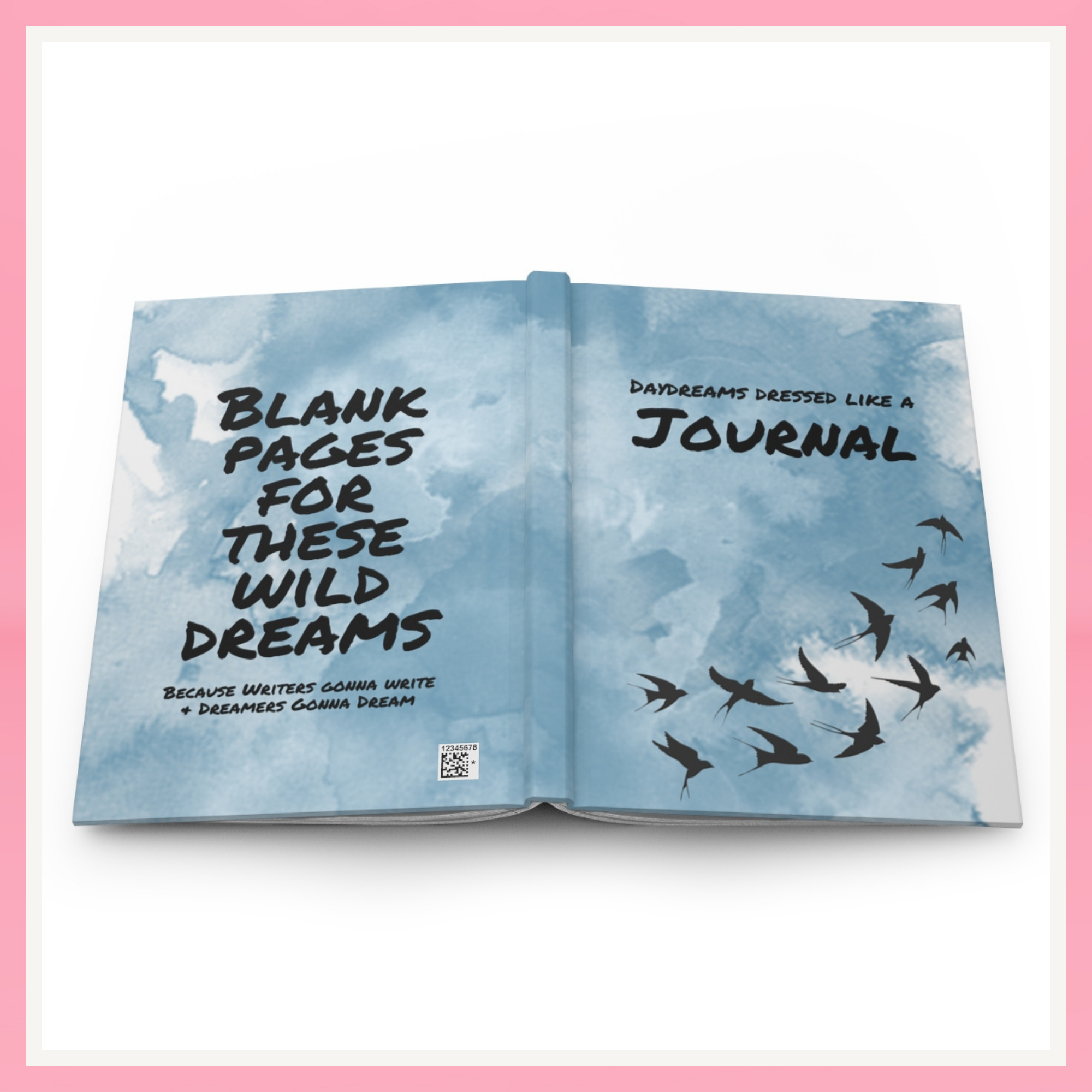 Watercolor Daydreams Hardcover Journal