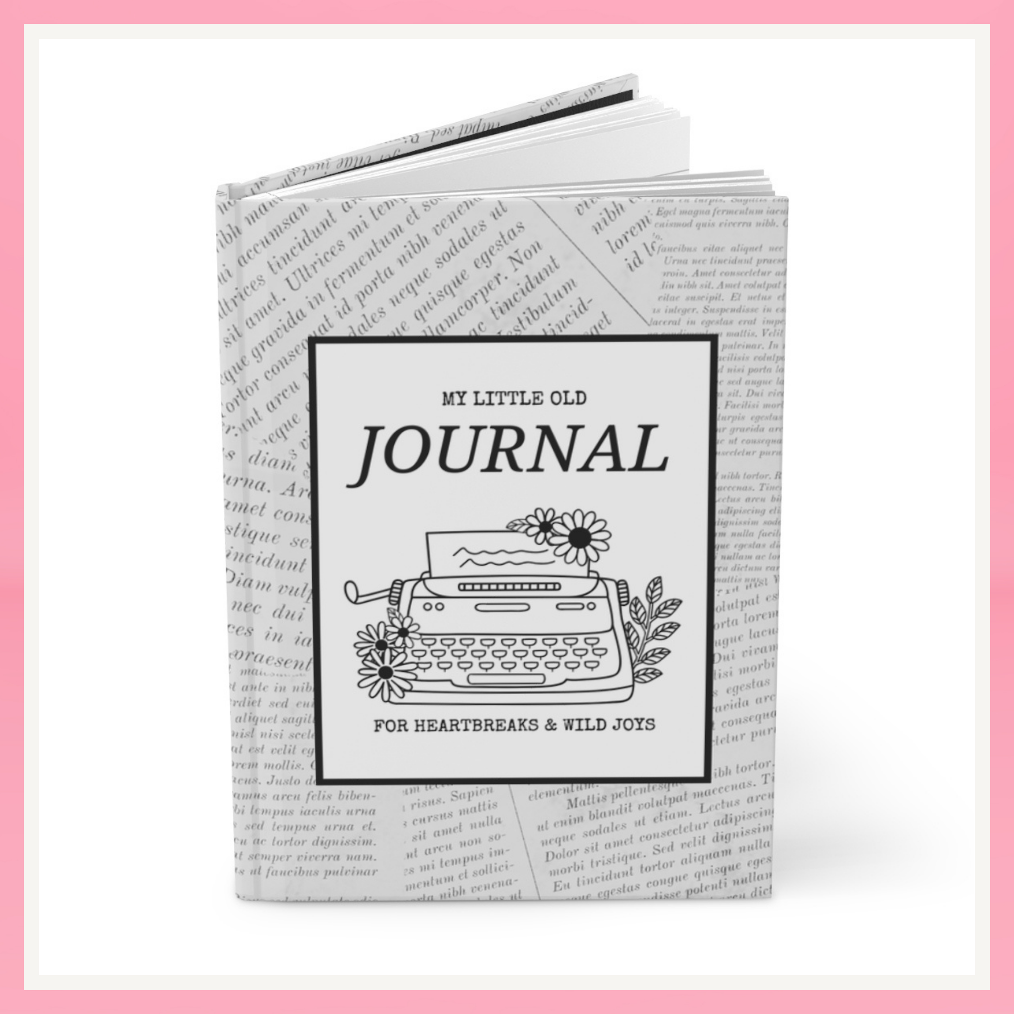 Vintage Typewriter Hardcover Journal