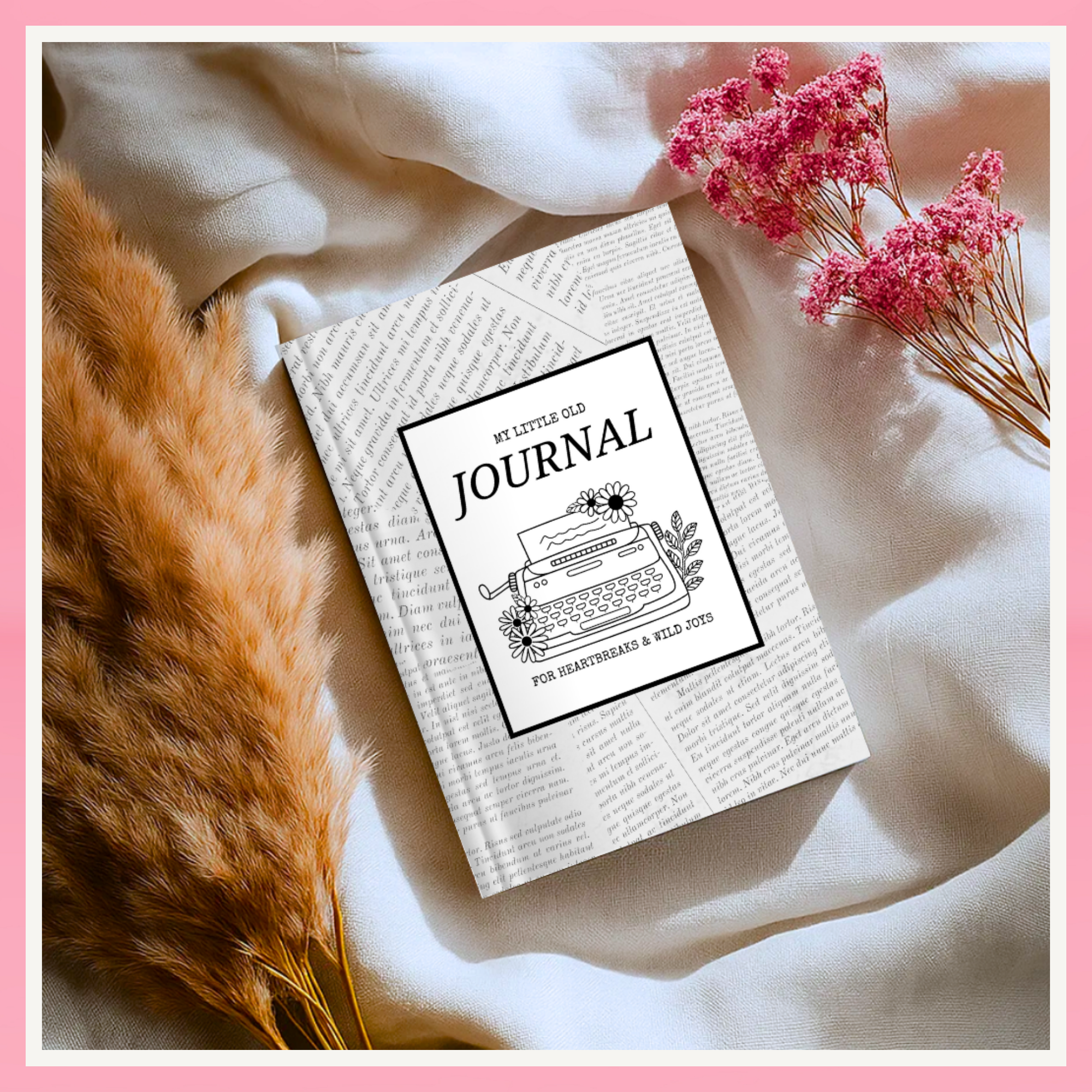Vintage Typewriter Hardcover Journal