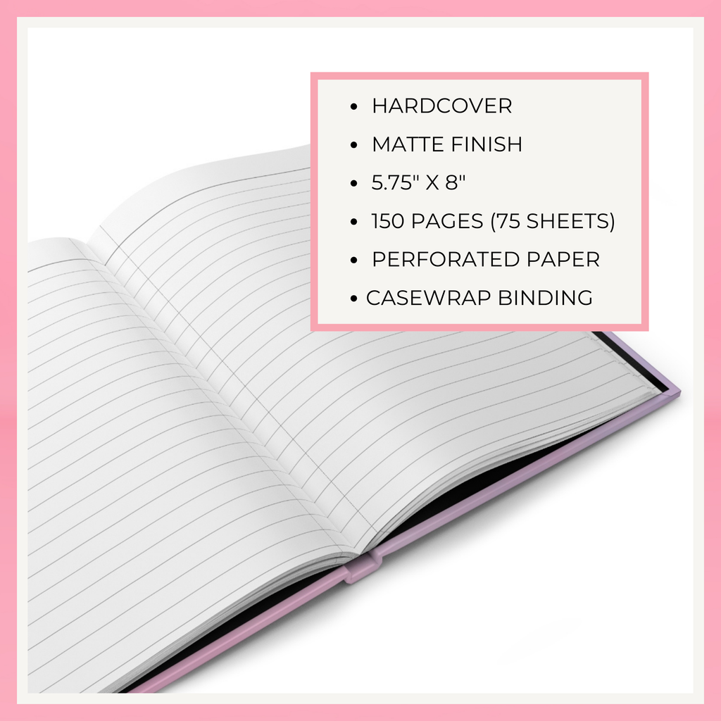 Pastel Heart Hardcover Journal