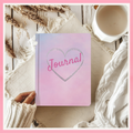 Pastel Heart Hardcover Journal