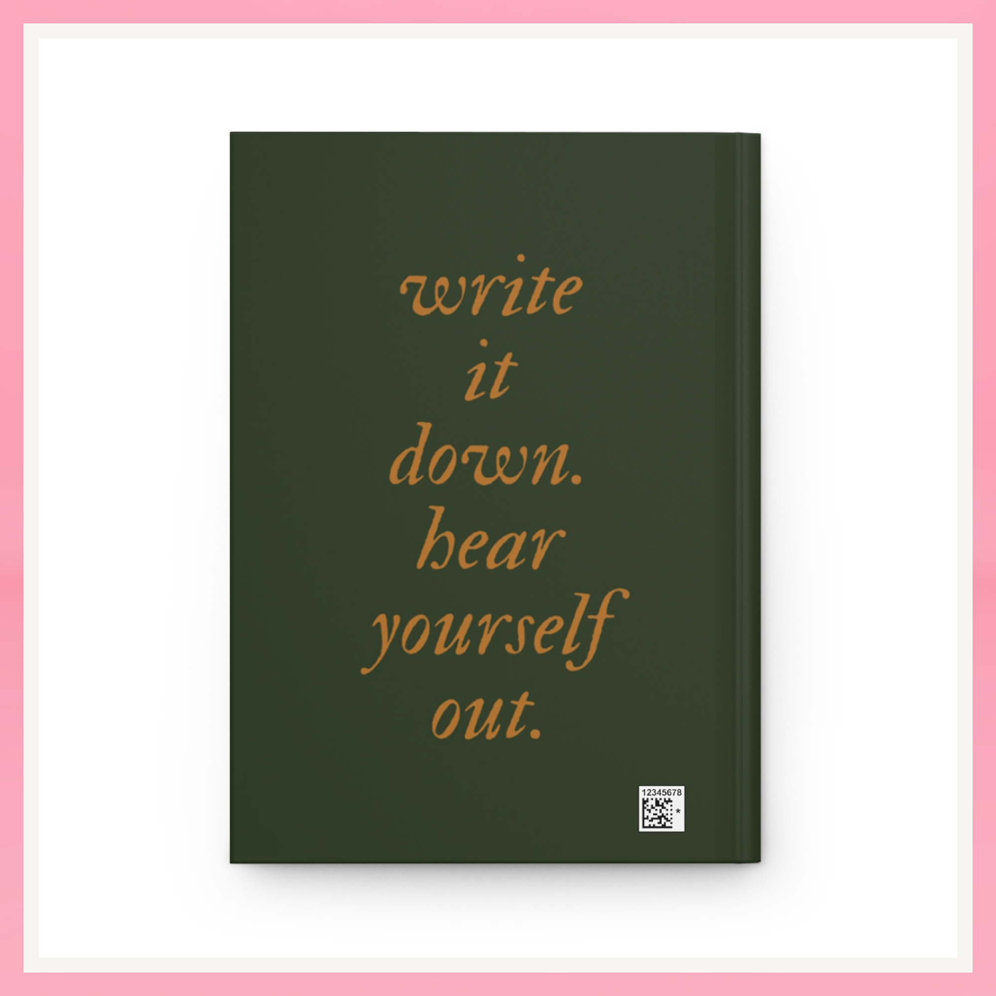 Green Willow Tree Hardcover Journal