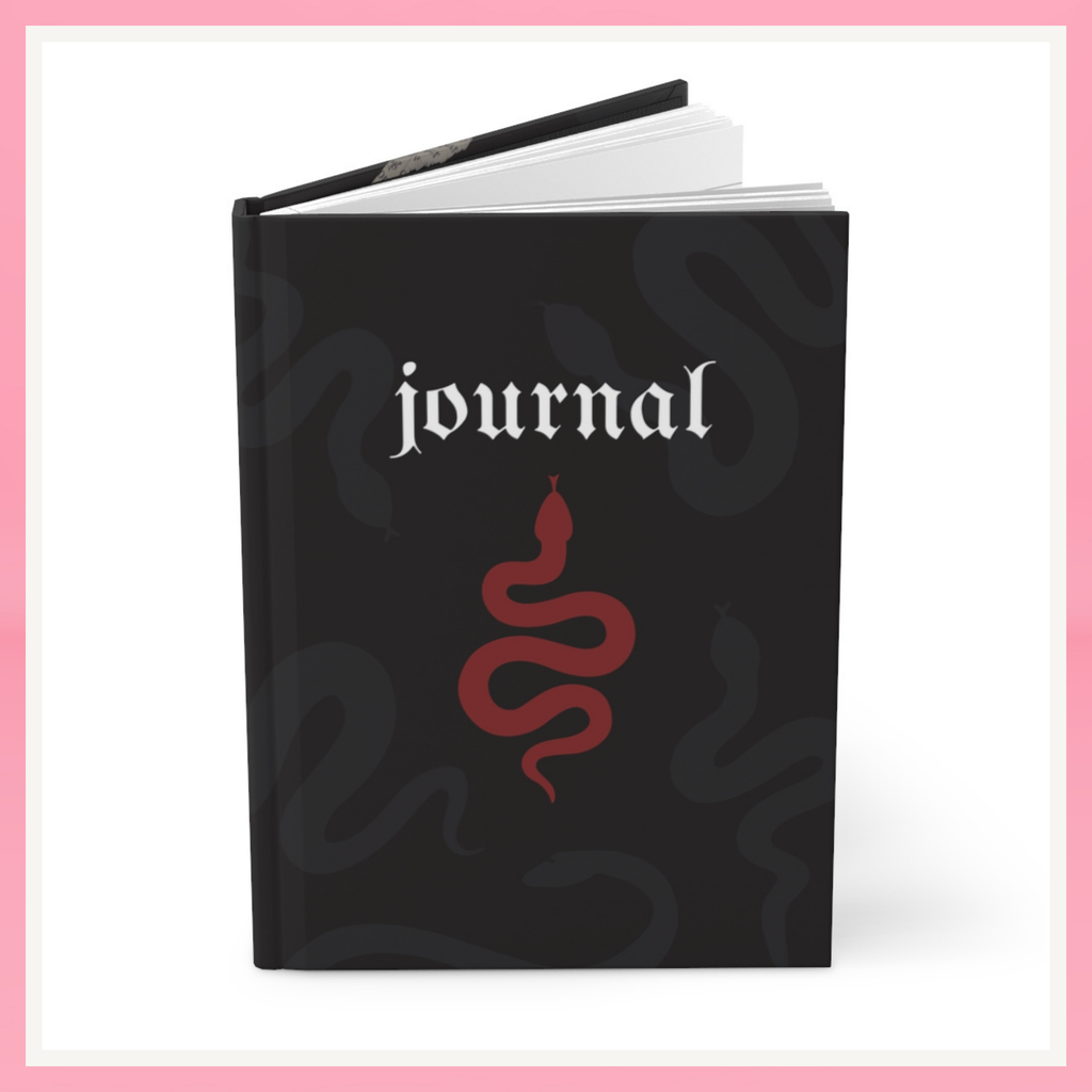 Gothic Snake Hardcover Journal
