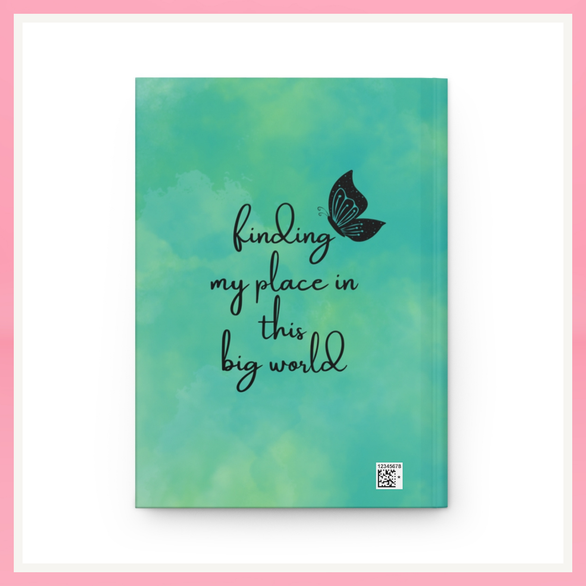 Watercolor Guitar Hardcover Journal