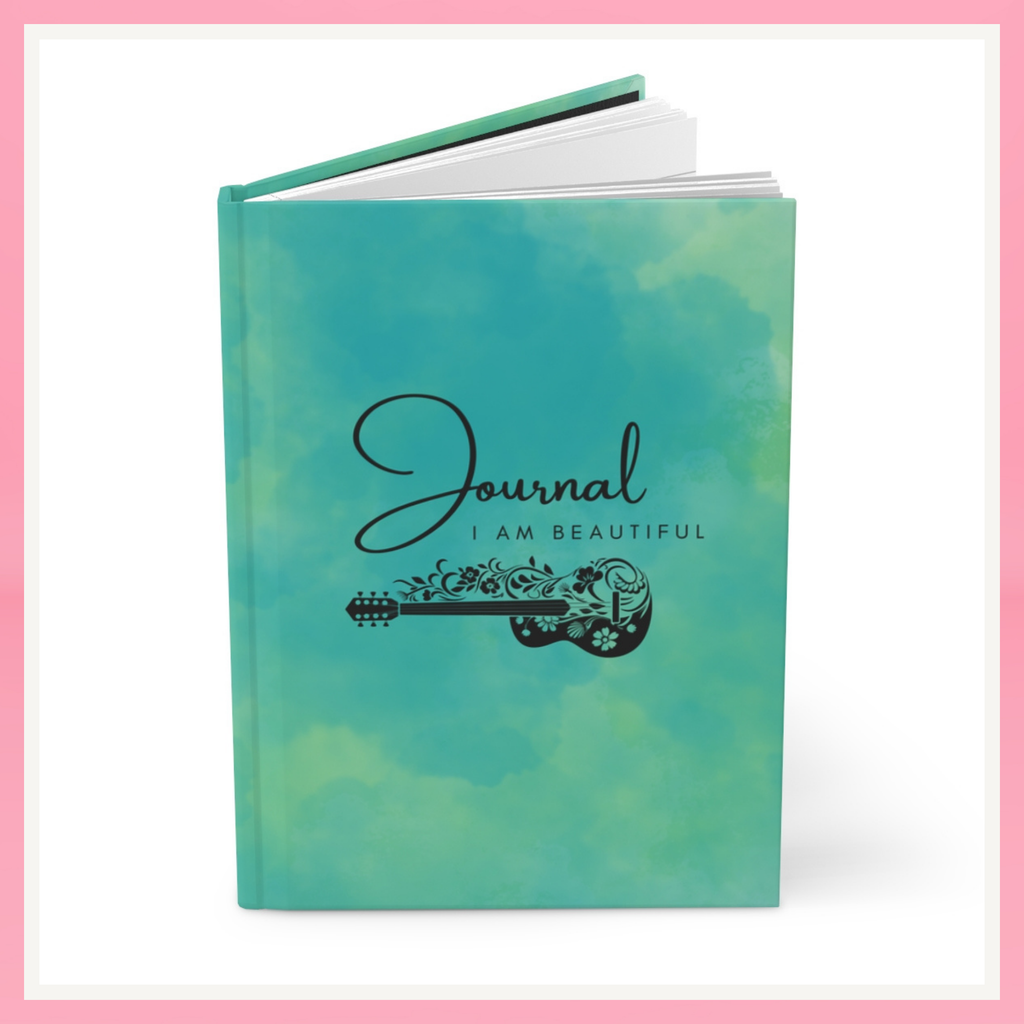Watercolor Guitar Hardcover Journal