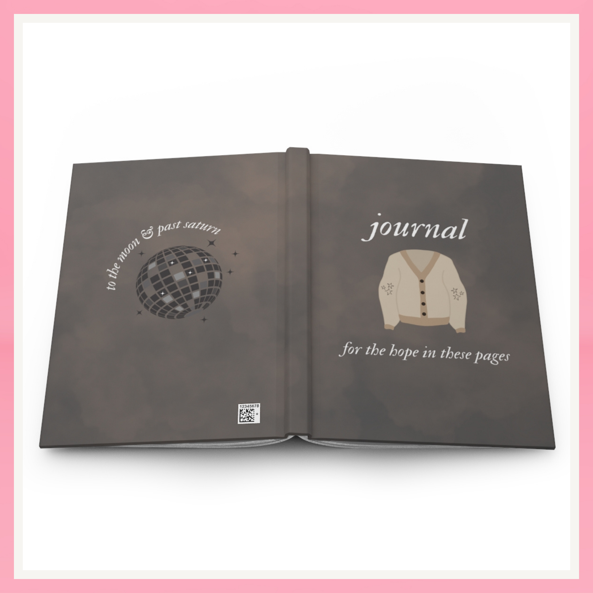 "For the Hope in These Pages" Hardcover Journal