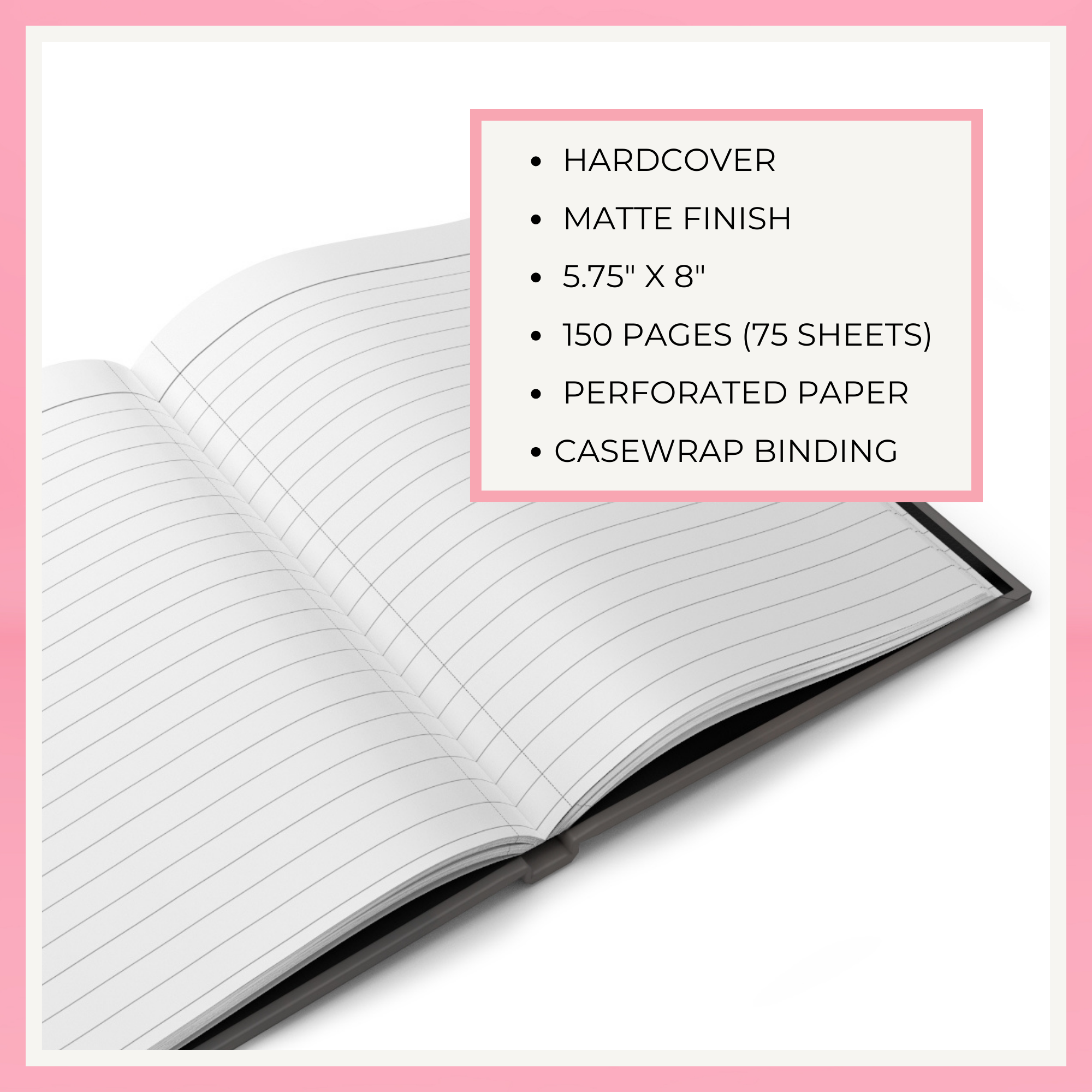 "For the Hope in These Pages" Hardcover Journal