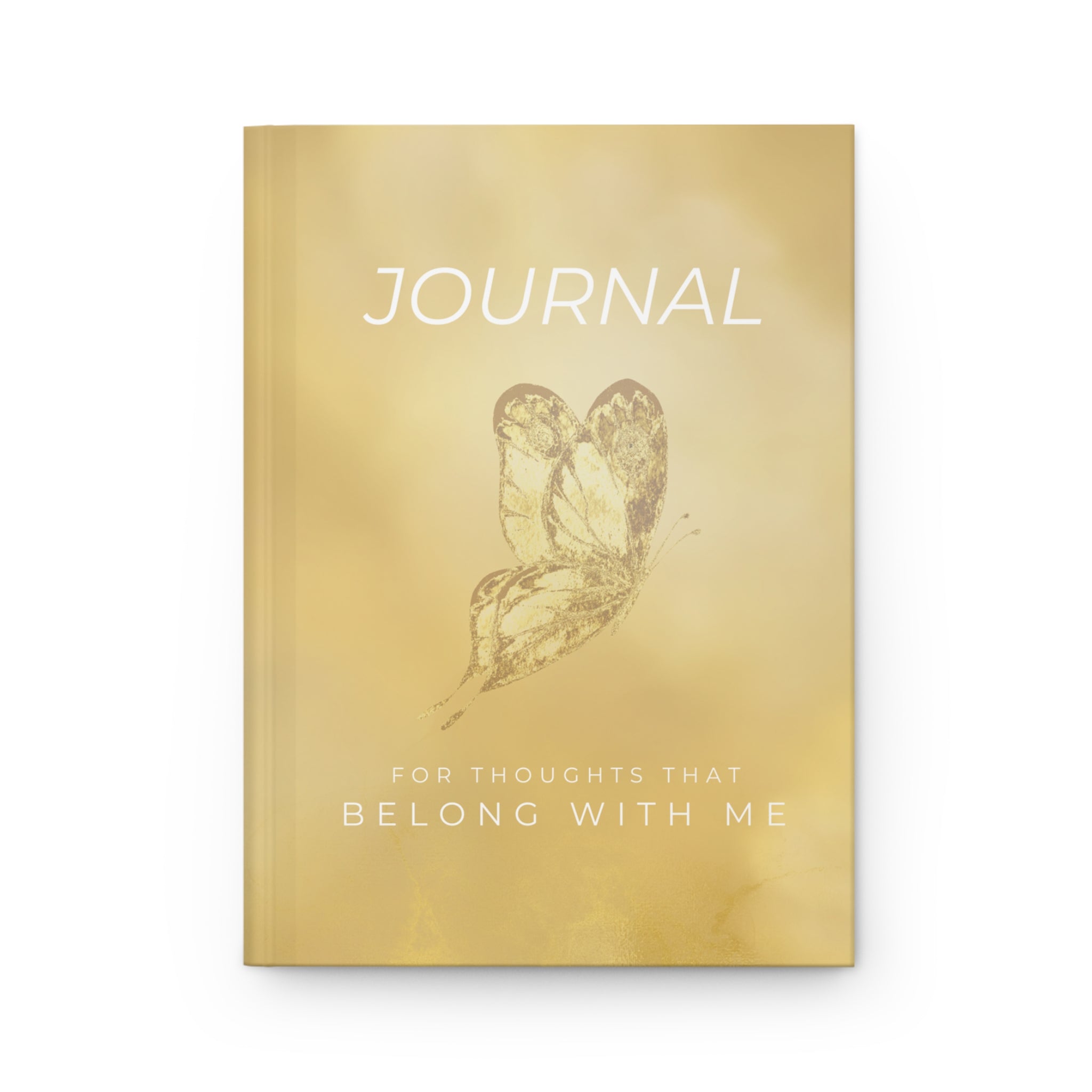Gold Butterfly Hardcover Journal